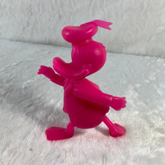 MARX Vintage 1971 Louis Disney Pink Donald Duck 6” Plastic Figure figurine - Picture 4 of 7